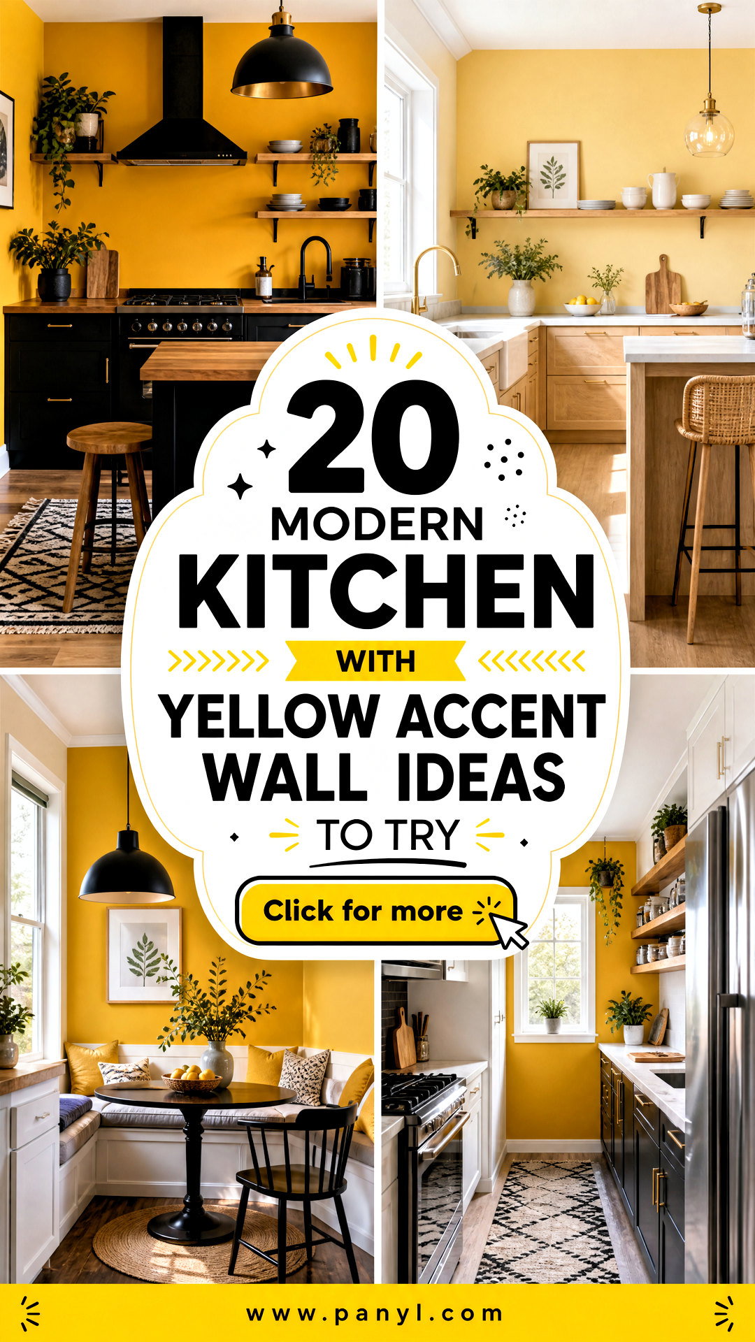 20 Modern Kitchen With Yellow Accent Wall Ideas to Try - 20 Modern Kitchen With Yellow Accent Wall Ideas to Try