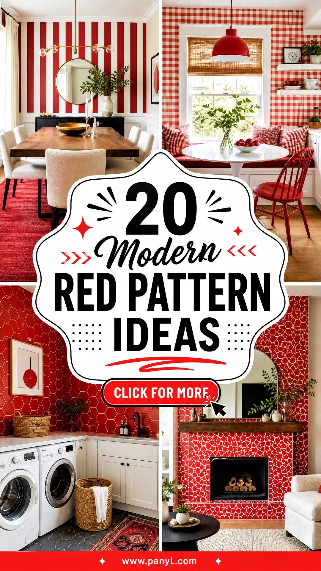20 Modern Red Pattern Ideas for Bold Stylish Spaces at Home - 20 Modern Red Pattern Ideas for Bold, Stylish Spaces at Home