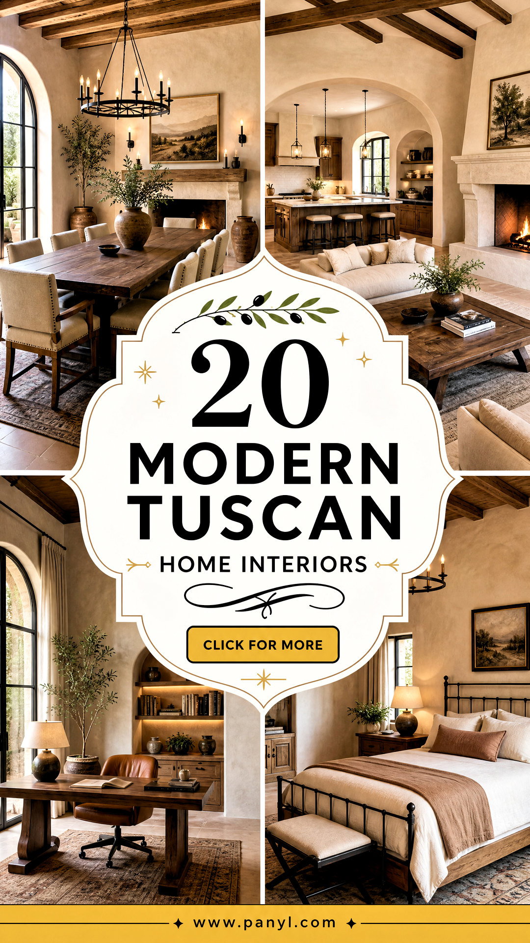 20 Modern Tuscan Home Interiors for Warm Timeless Style - 20 Modern Tuscan Home Interiors for Warm, Timeless Style