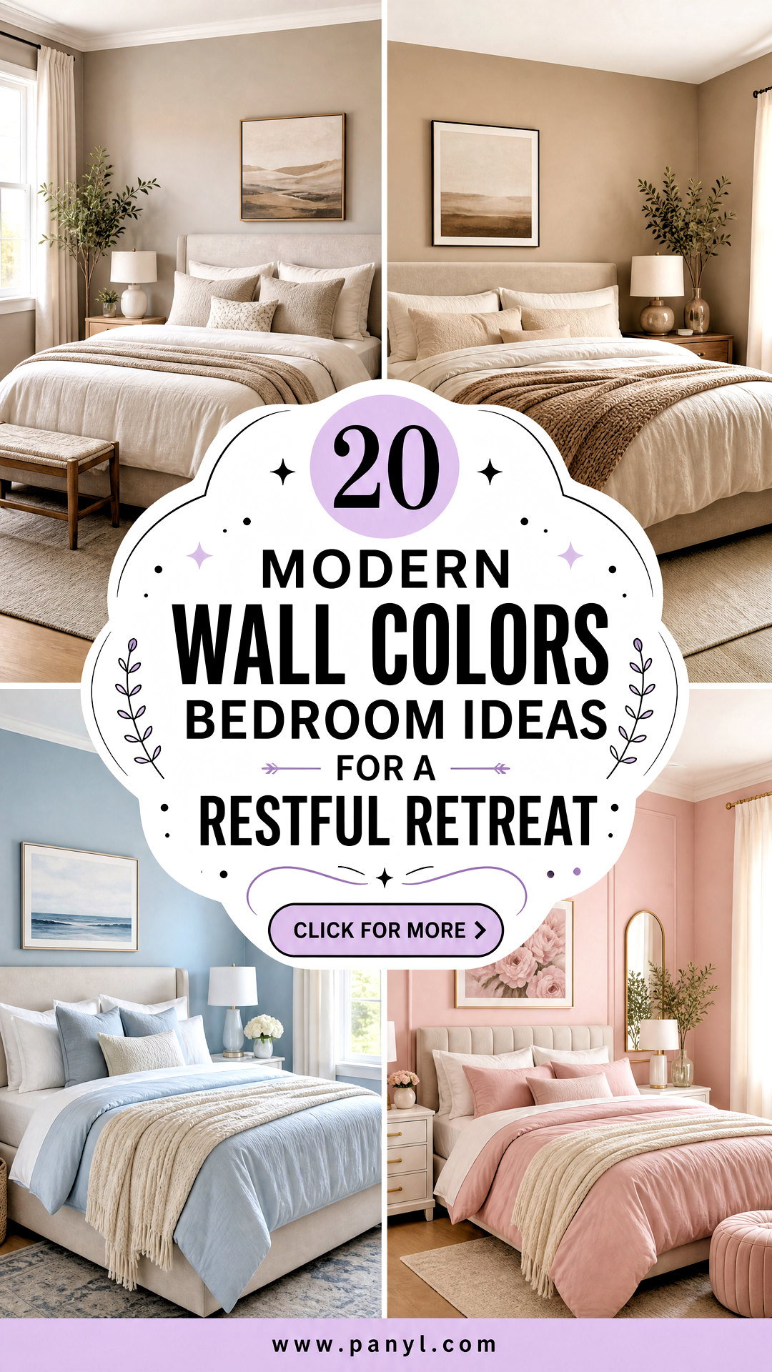 20 Modern Wall Colors Bedroom Ideas for a Restful Retreat - 20 Modern Wall Colors Bedroom Ideas for a Restful Retreat