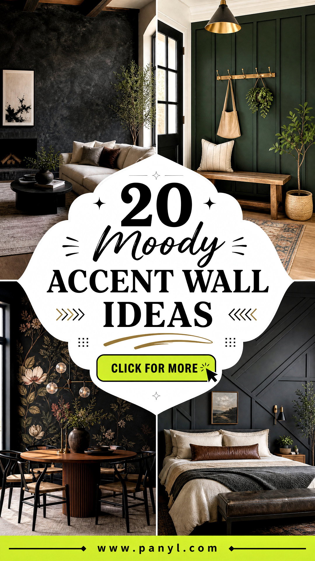 20 Moody Accent Wall Ideas for a Bold Designer Statement - 20 Moody Accent Wall Ideas for a Bold Designer Statement
