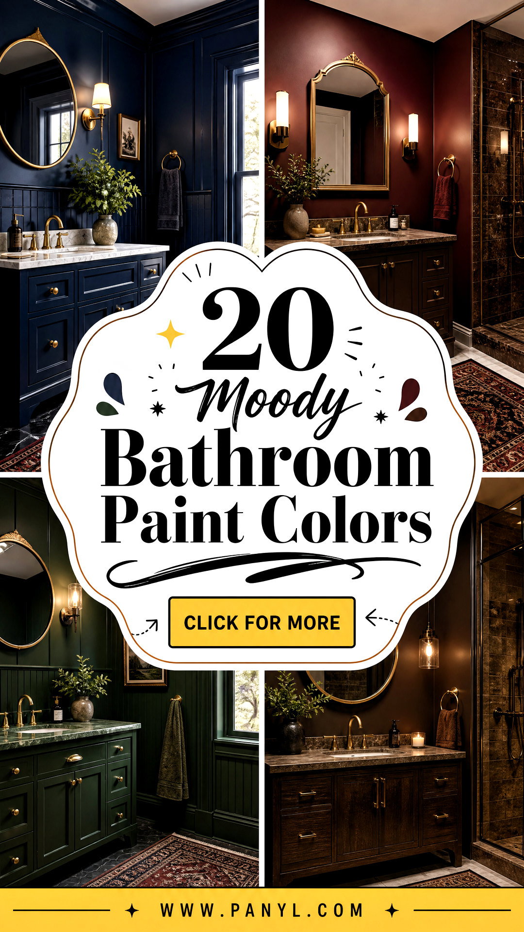 20 Moody Bathroom Paint Colors for a Luxe Relaxing Escape - 20 Moody Bathroom Paint Colors for a Luxe, Relaxing Escape