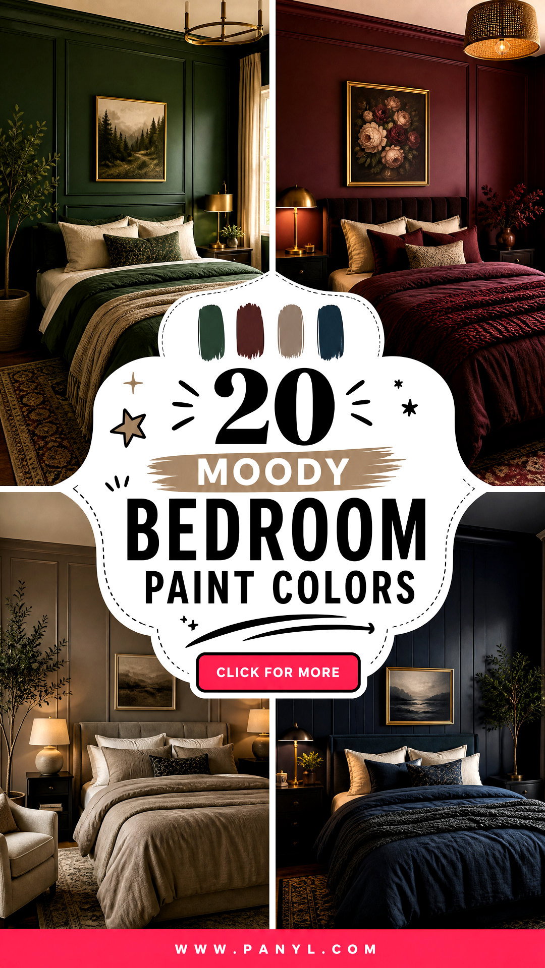 20 Moody Bedroom Paint Colors for a Cozy Designer Retreat - 20 Moody Bedroom Paint Colors for a Cozy Designer Retreat