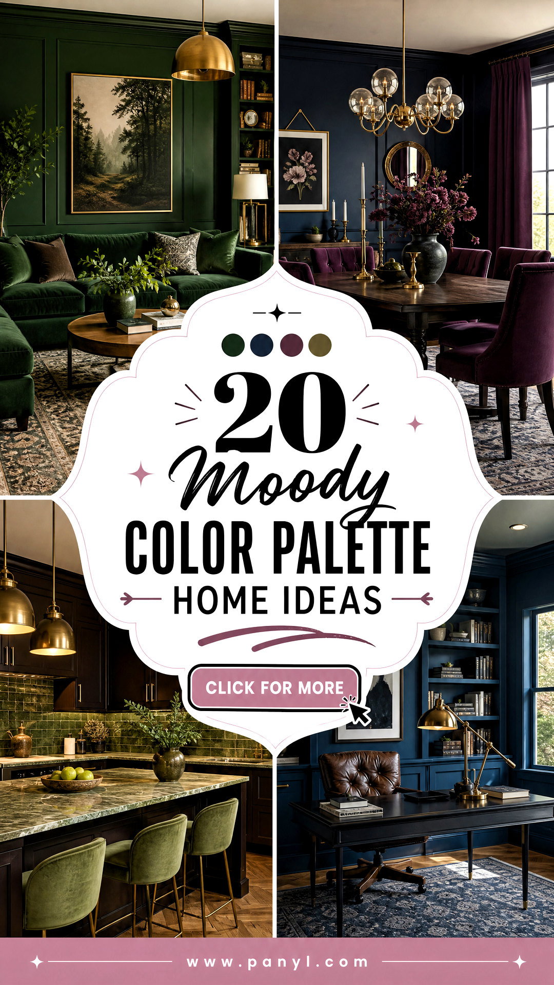 20 Moody Color Palette Home Ideas for Rich Layered Rooms - 20 Moody Color Palette Home Ideas for Rich, Layered Rooms