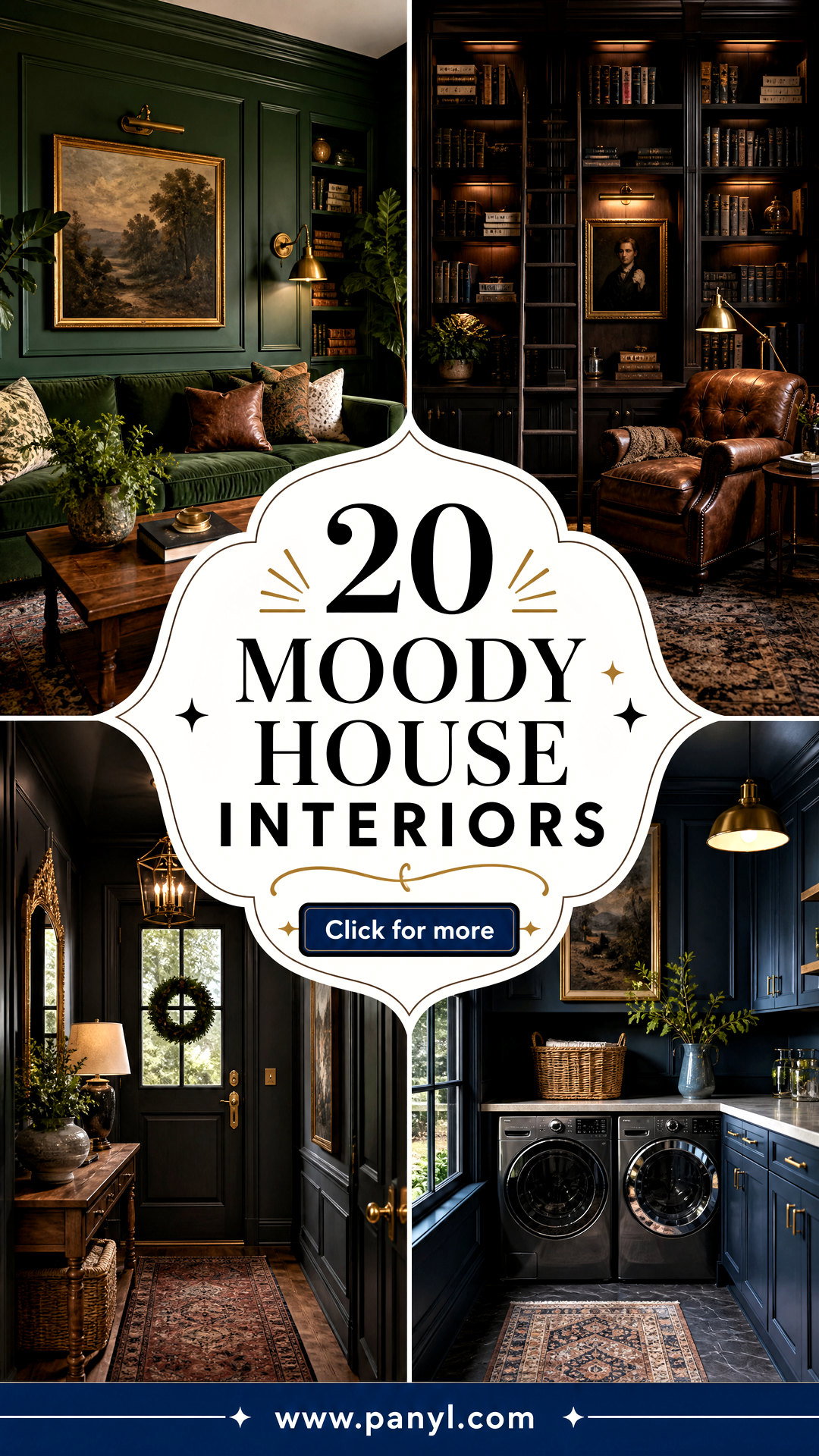 20 Moody House Interiors for a Cozy Sophisticated Home - 20 Moody House Interiors for a Cozy, Sophisticated Home