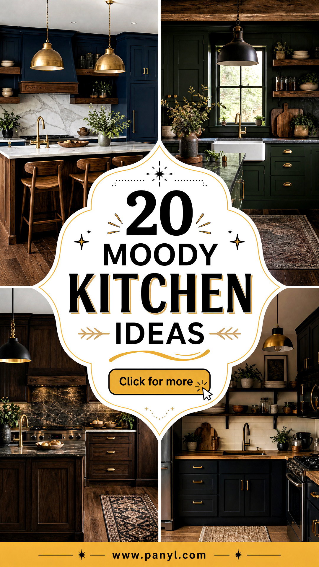 20 Moody Kitchen Ideas for a Bold Inviting Designer Look - 20 Moody Kitchen Ideas for a Bold, Inviting Designer Look