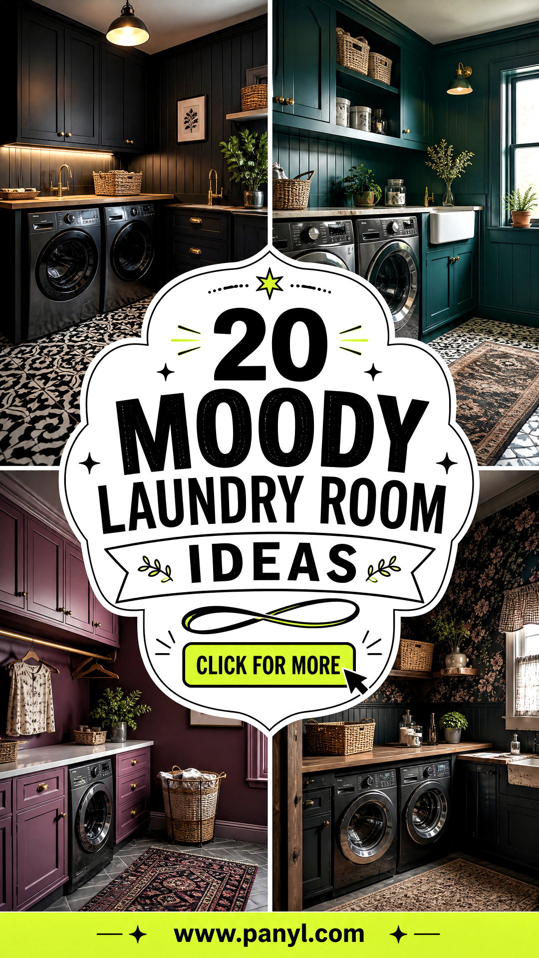 20 Moody Laundry Room Ideas for a Dramatic Luxe Update - 20 Moody Laundry Room Ideas for a Dramatic, Luxe Update
