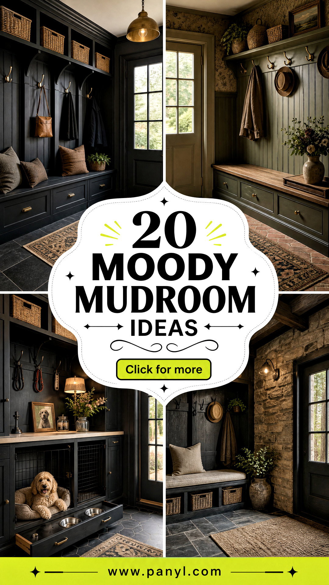 20 Moody Mudroom Ideas for a Stylish Hardworking Entry - 20 Moody Mudroom Ideas for a Stylish, Hardworking Entry
