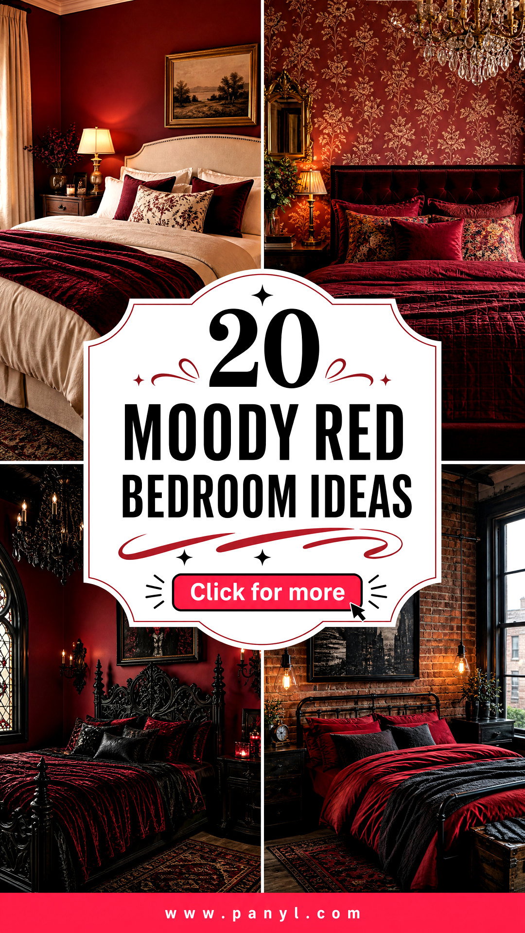 20 Moody Red Bedroom Ideas for a Bold Romantic Retreat - 20 Moody Red Bedroom Ideas for a Bold, Romantic Retreat