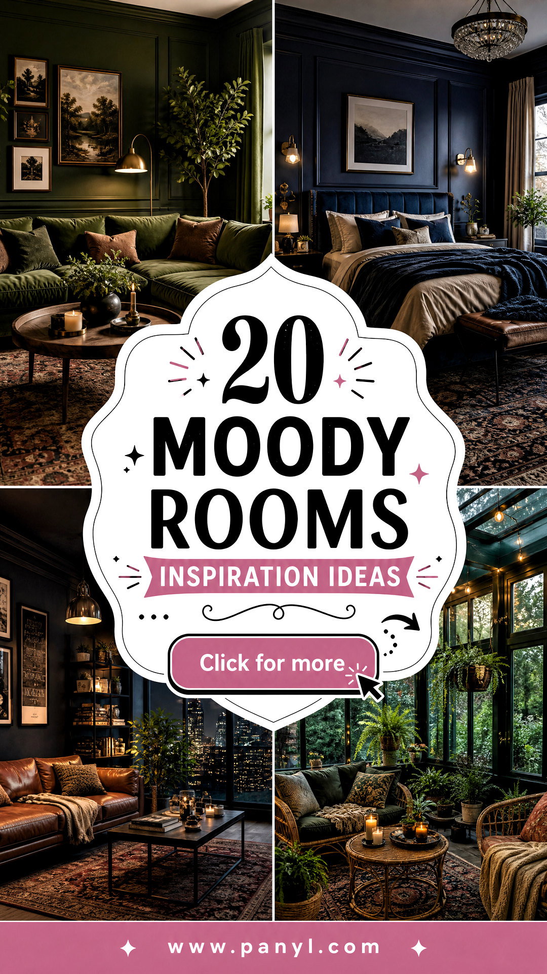 20 Moody Rooms Inspiration Ideas for Dramatic Cozy Homes - 20 Moody Rooms Inspiration Ideas for Dramatic, Cozy Homes