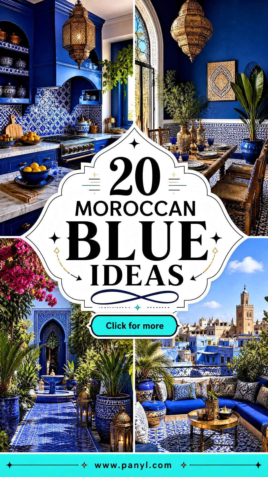 20 Moroccan Blue Ideas for a Serene Global-Style Home Retreat - 20 Moroccan Blue Ideas for a Serene, Global-Style Home Retreat