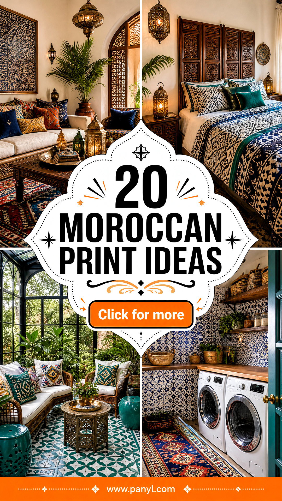 20 Moroccan Print Ideas for Bold Beautiful Home Decor Style - 20 Moroccan Print Ideas for Bold, Beautiful Home Decor Style