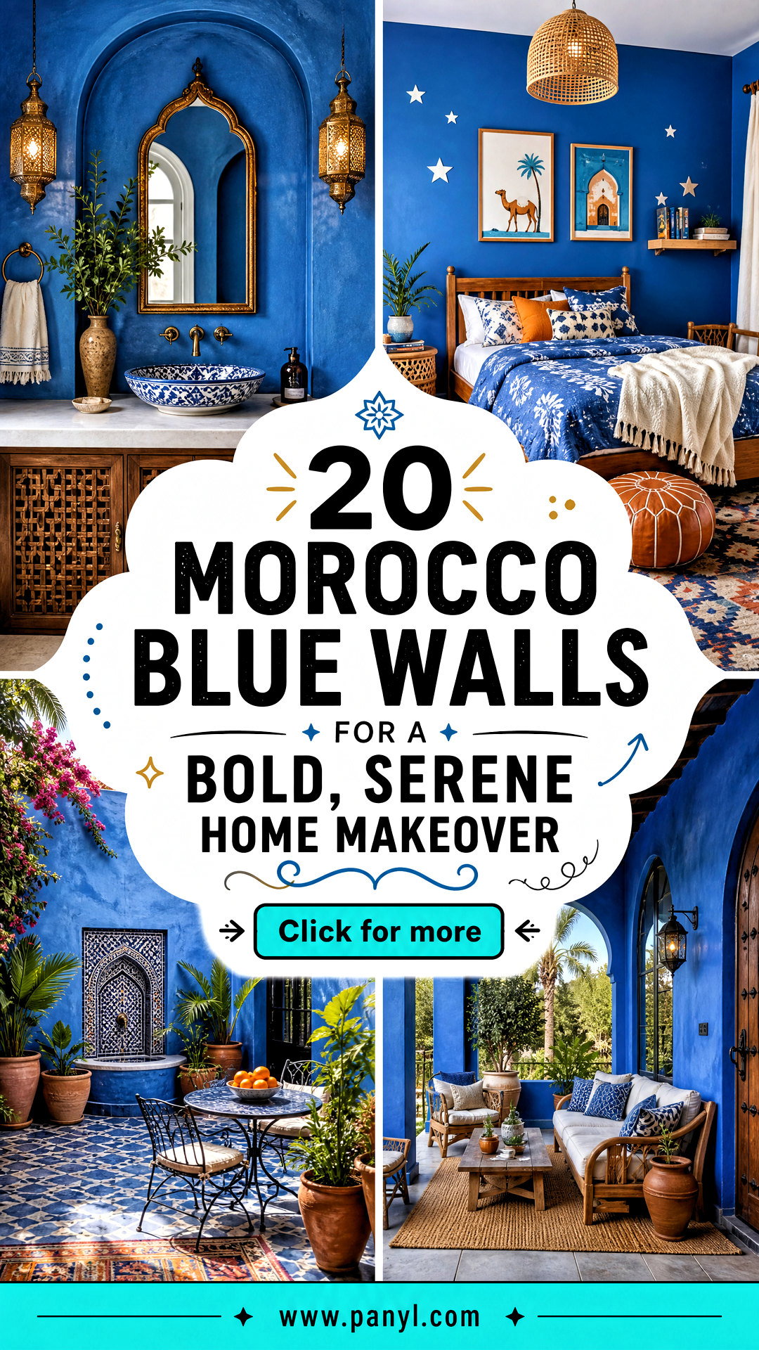 20 Morocco Blue Walls for a Bold Serene Home Makeover - 20 Morocco Blue Walls for a Bold, Serene Home Makeover