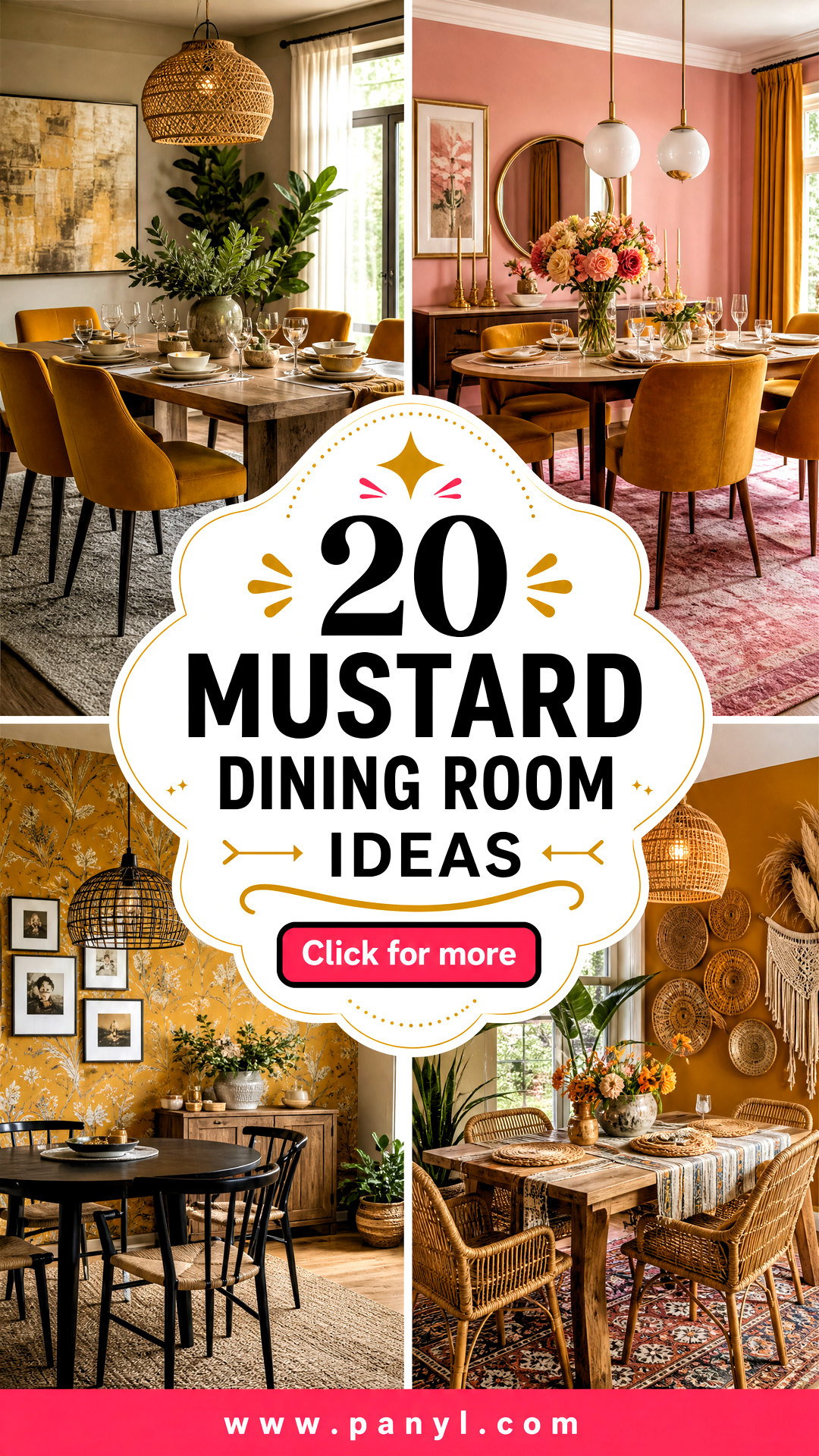 20 Mustard Dining Room Ideas for Warm Memorable Family Meals - 20 Mustard Dining Room Ideas for Warm, Memorable Family Meals