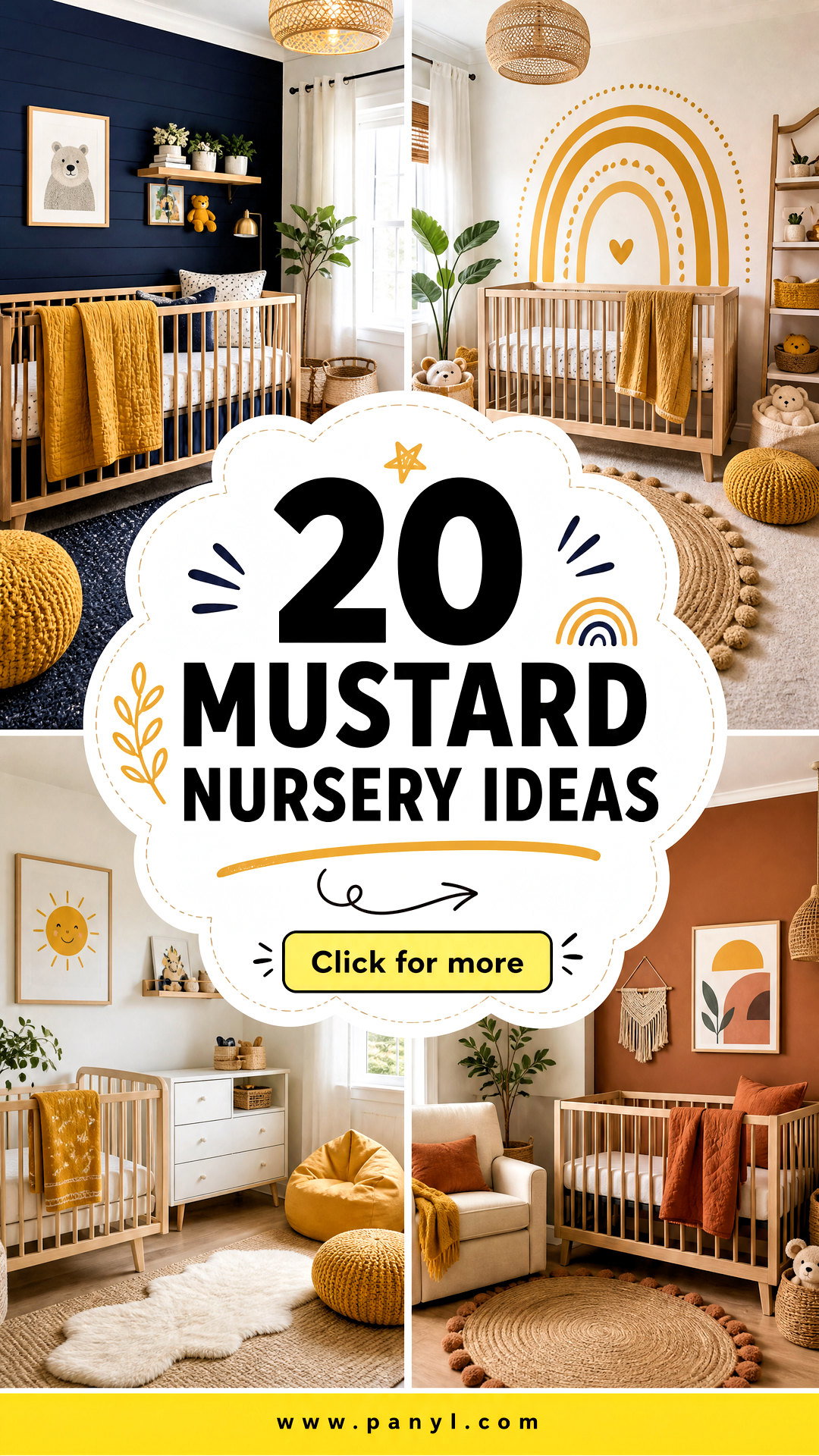 20 Mustard Nursery Ideas for a Warm Playful Modern Baby Room - 20 Mustard Nursery Ideas for a Warm, Playful Modern Baby Room
