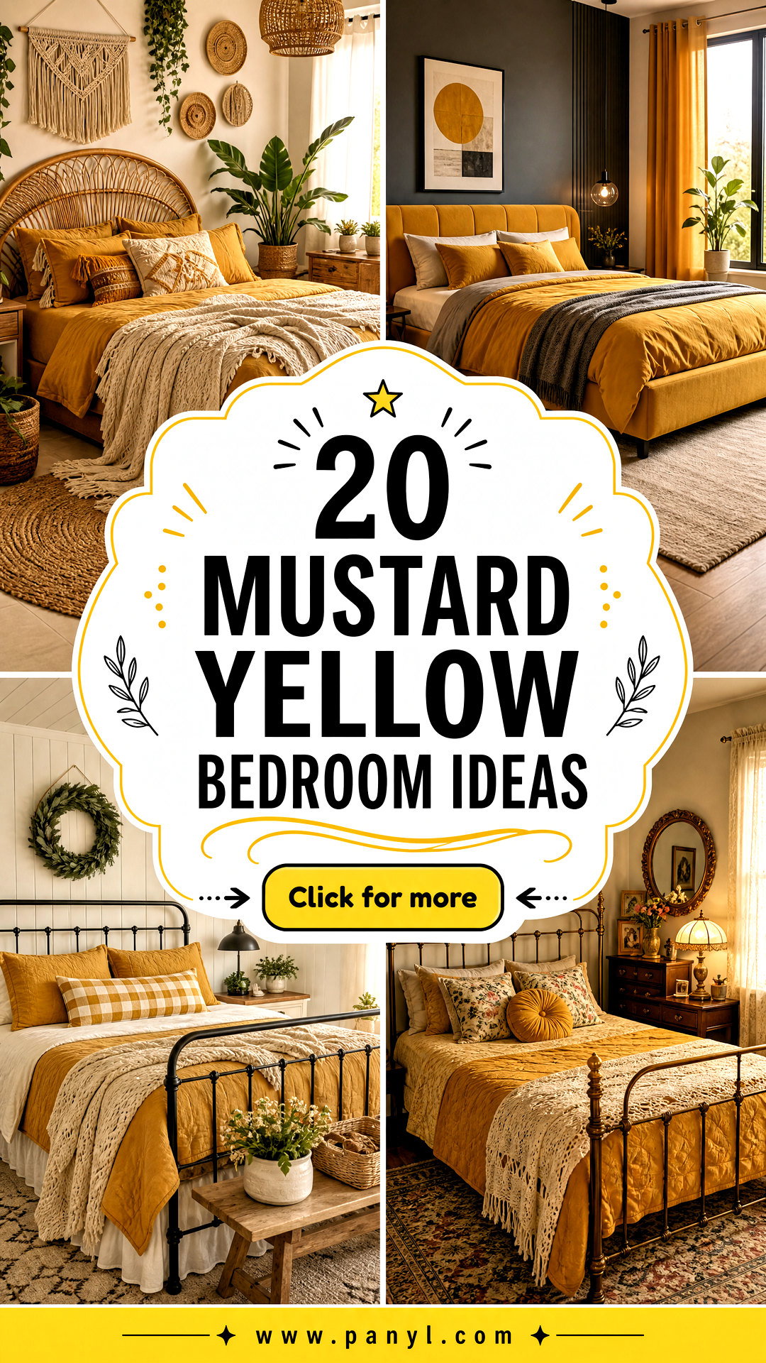 20 Mustard Yellow Bedroom Ideas for a Cozy Modern Retreat - 20 Mustard Yellow Bedroom Ideas for a Cozy Modern Retreat
