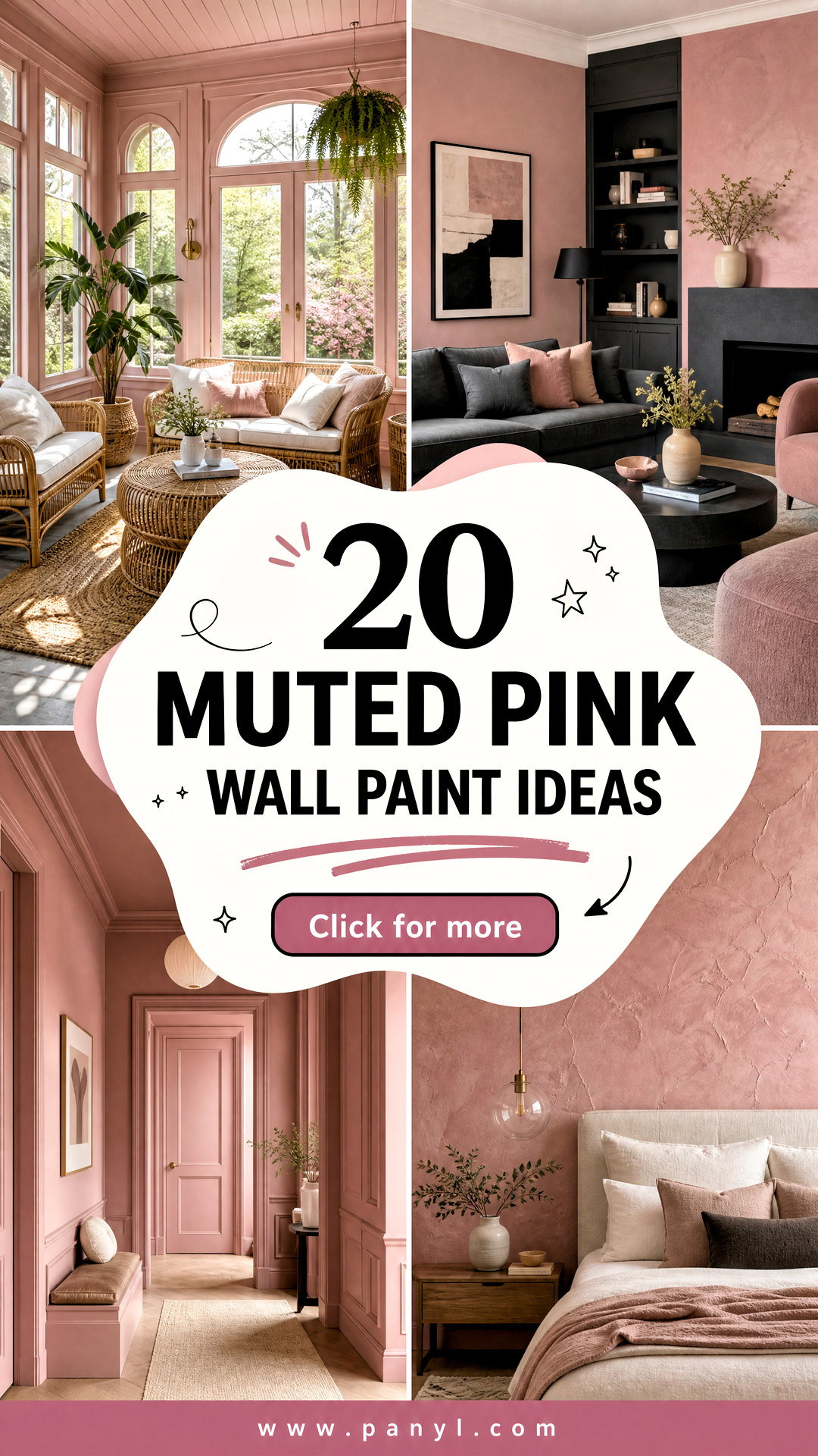 20 Muted Pink Wall Paint Ideas for Soft Stylish Rooms - 20 Muted Pink Wall Paint Ideas for Soft, Stylish Rooms