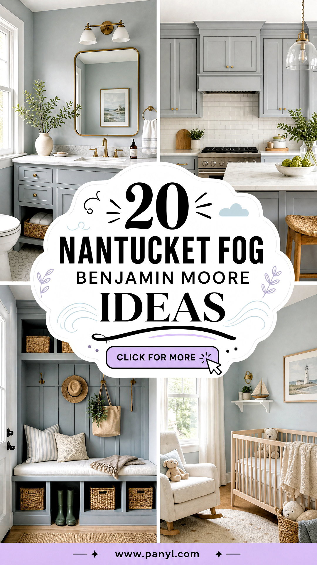 20 Nantucket Fog Benjamin Moore Ideas for Calm Refined Spaces - 20 Nantucket Fog Benjamin Moore Ideas for Calm, Refined Spaces