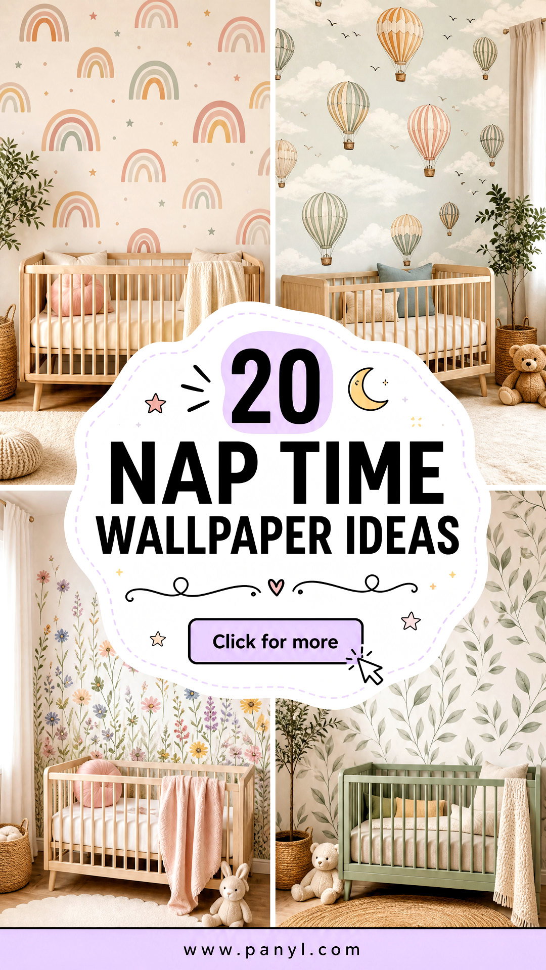 20 Nap Time Wallpaper Ideas for a Dreamy Peaceful Nursery - 20 Nap Time Wallpaper Ideas for a Dreamy, Peaceful Nursery