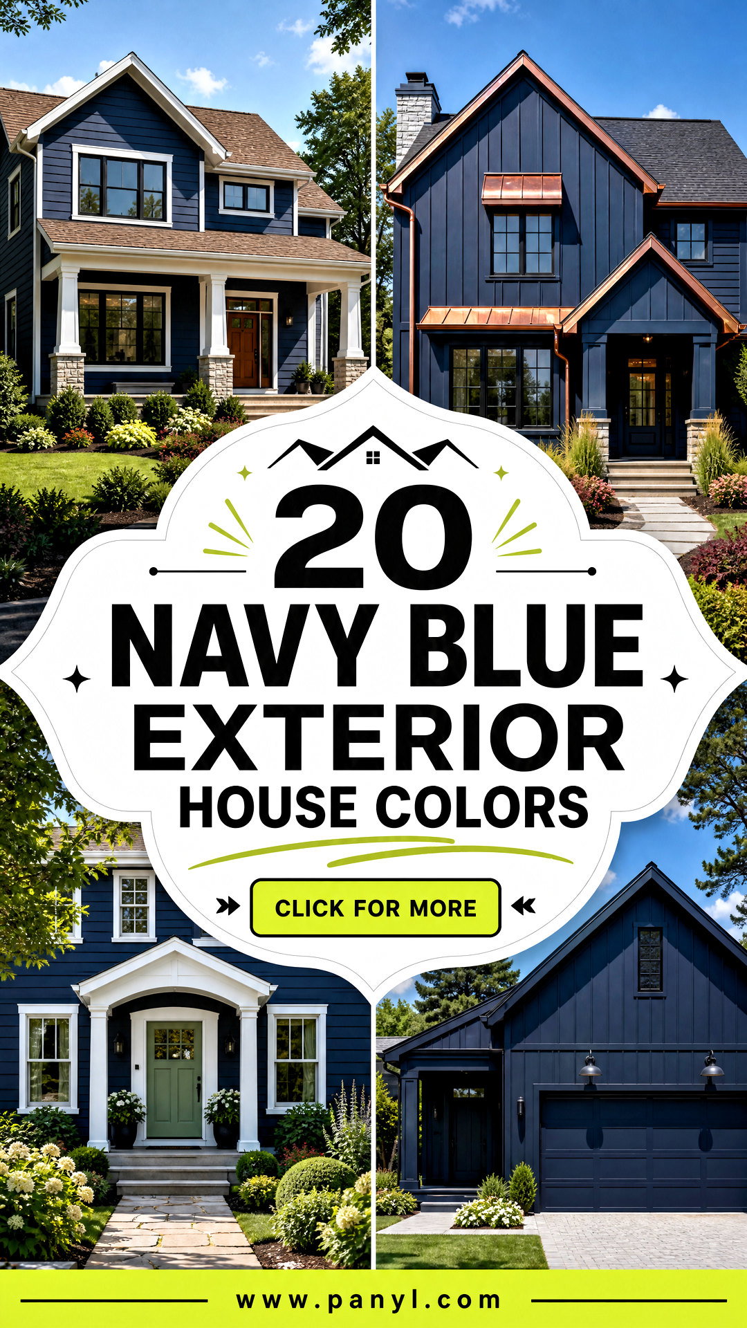 20 Navy Blue Exterior House Colors for Timeless Curb Appeal - 20 Navy Blue Exterior House Colors for Timeless Curb Appeal