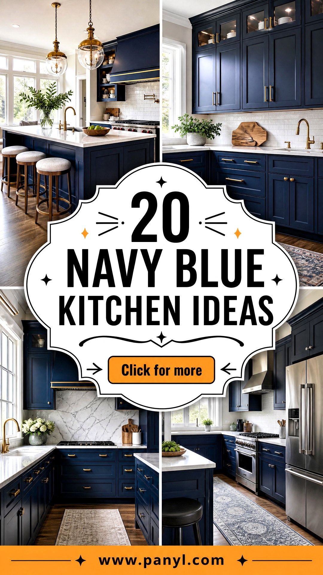 20 Navy Blue Kitchen Ideas for a Bold Timeless Makeover - 20 Navy Blue Kitchen Ideas for a Bold, Timeless Makeover