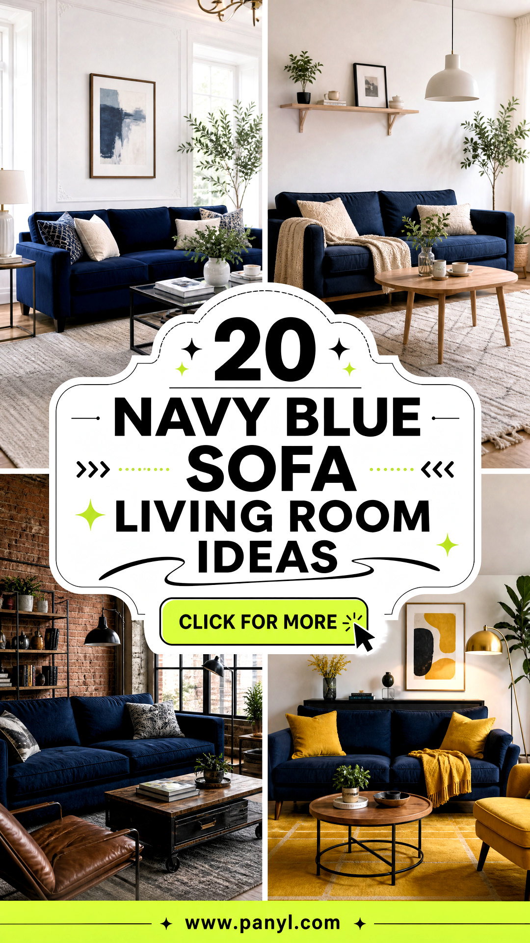20 Navy Blue Sofa Living Room Ideas for Chic Cozy Spaces - 20 Navy Blue Sofa Living Room Ideas for Chic, Cozy Spaces