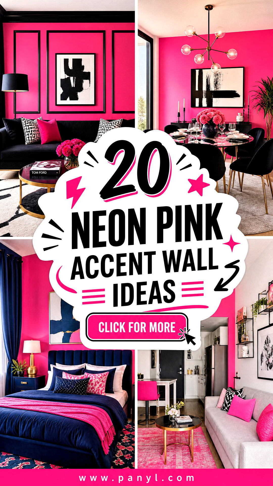20 Neon Pink Accent Wall Ideas Bold Playful Rooms to Copy - 20 Neon Pink Accent Wall Ideas: Bold, Playful Rooms to Copy