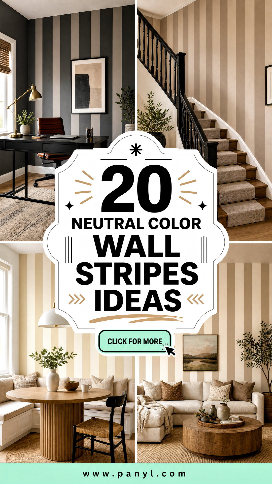 20 Neutral Color Wall Stripes Subtle Patterns for Modern Rooms - 20 Neutral Color Wall Stripes: Subtle Patterns for Modern Rooms