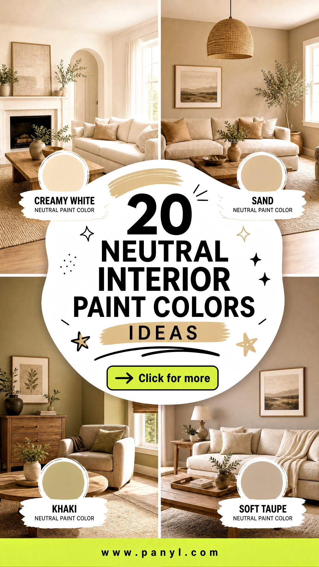 20 Neutral Interior Paint Colors for a Cohesive Cozy Home - 20 Neutral Interior Paint Colors for a Cohesive, Cozy Home