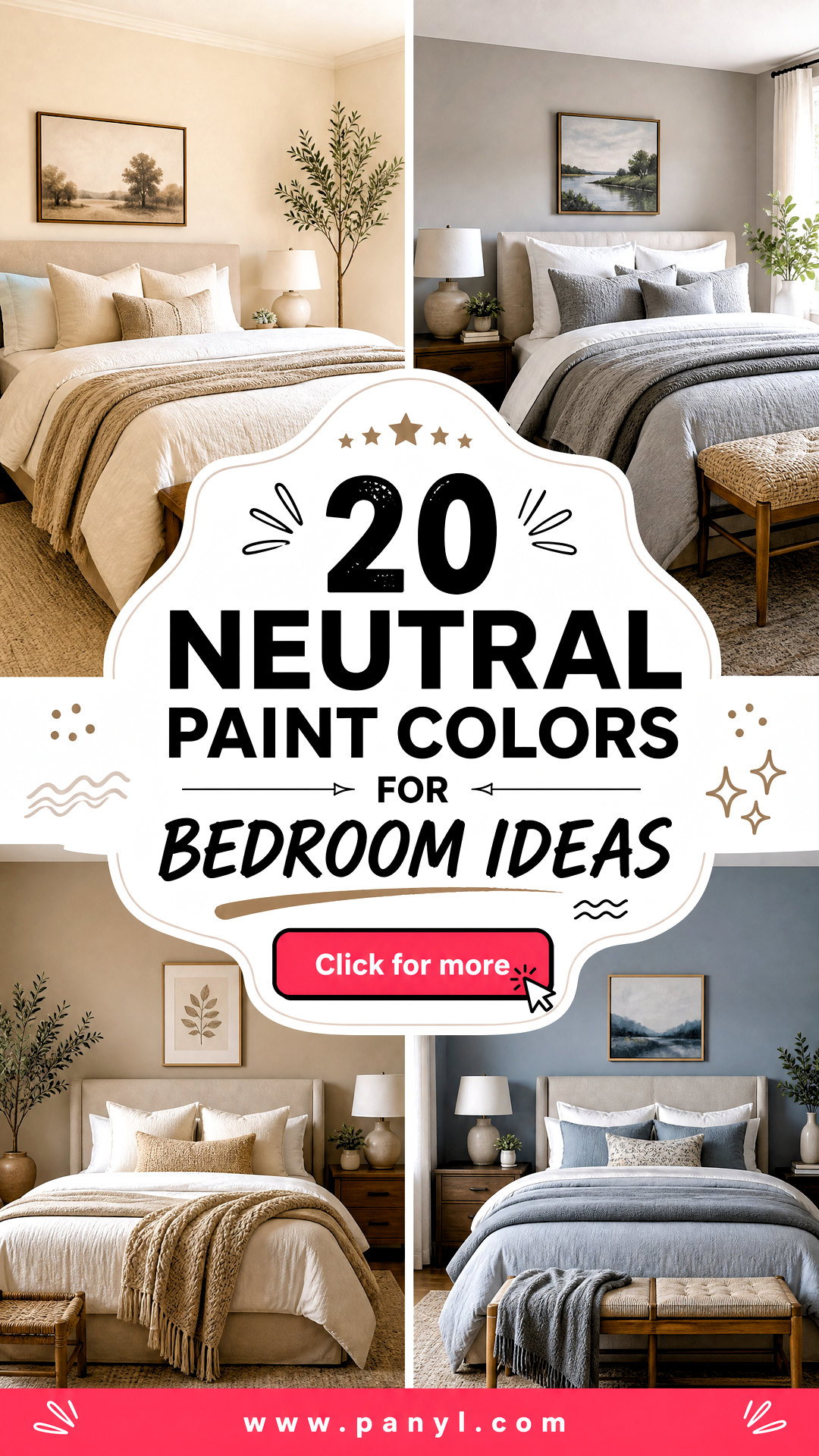 20 Neutral Paint Colors for Bedroom Ideas That Feel Cozy - 20 Neutral Paint Colors for Bedroom Ideas That Feel Cozy