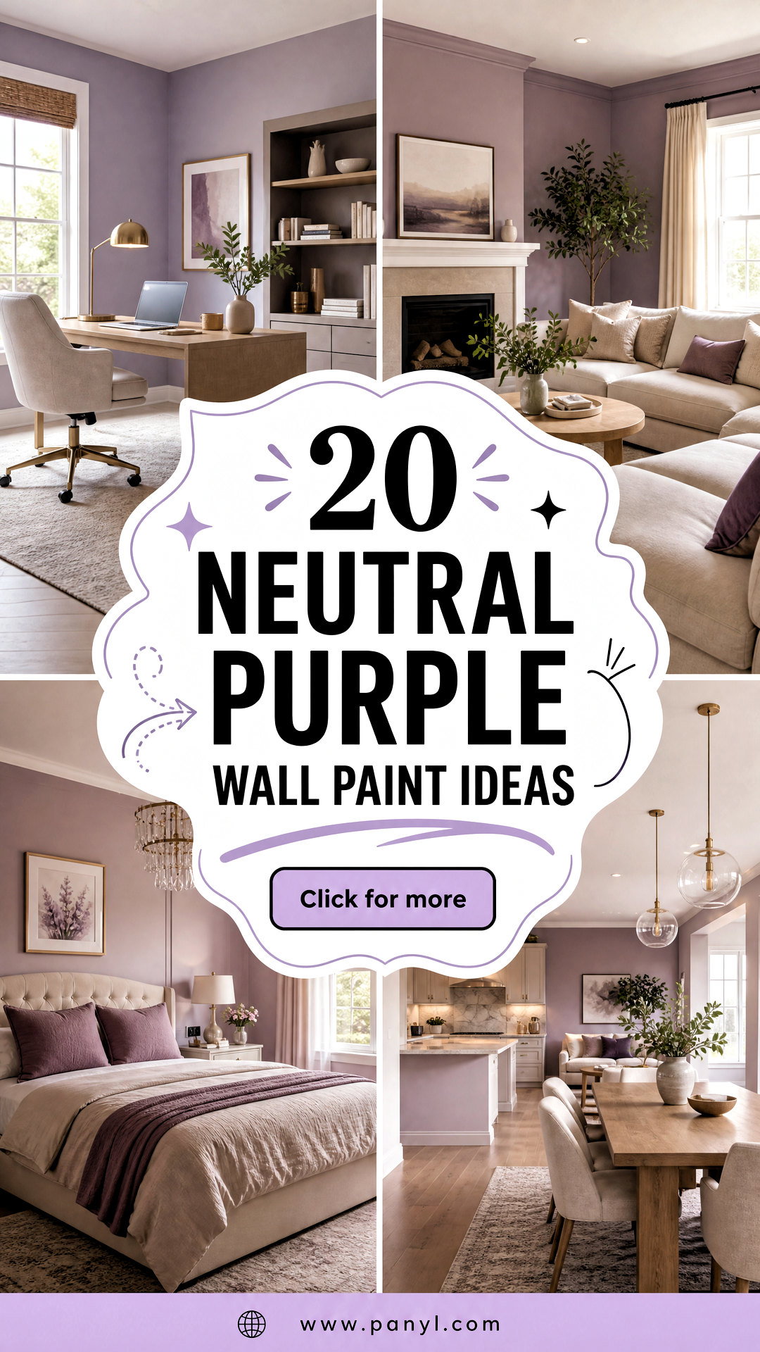 20 Neutral Purple Wall Paint Ideas for Soft Elegant Rooms - 20 Neutral Purple Wall Paint Ideas for Soft, Elegant Rooms