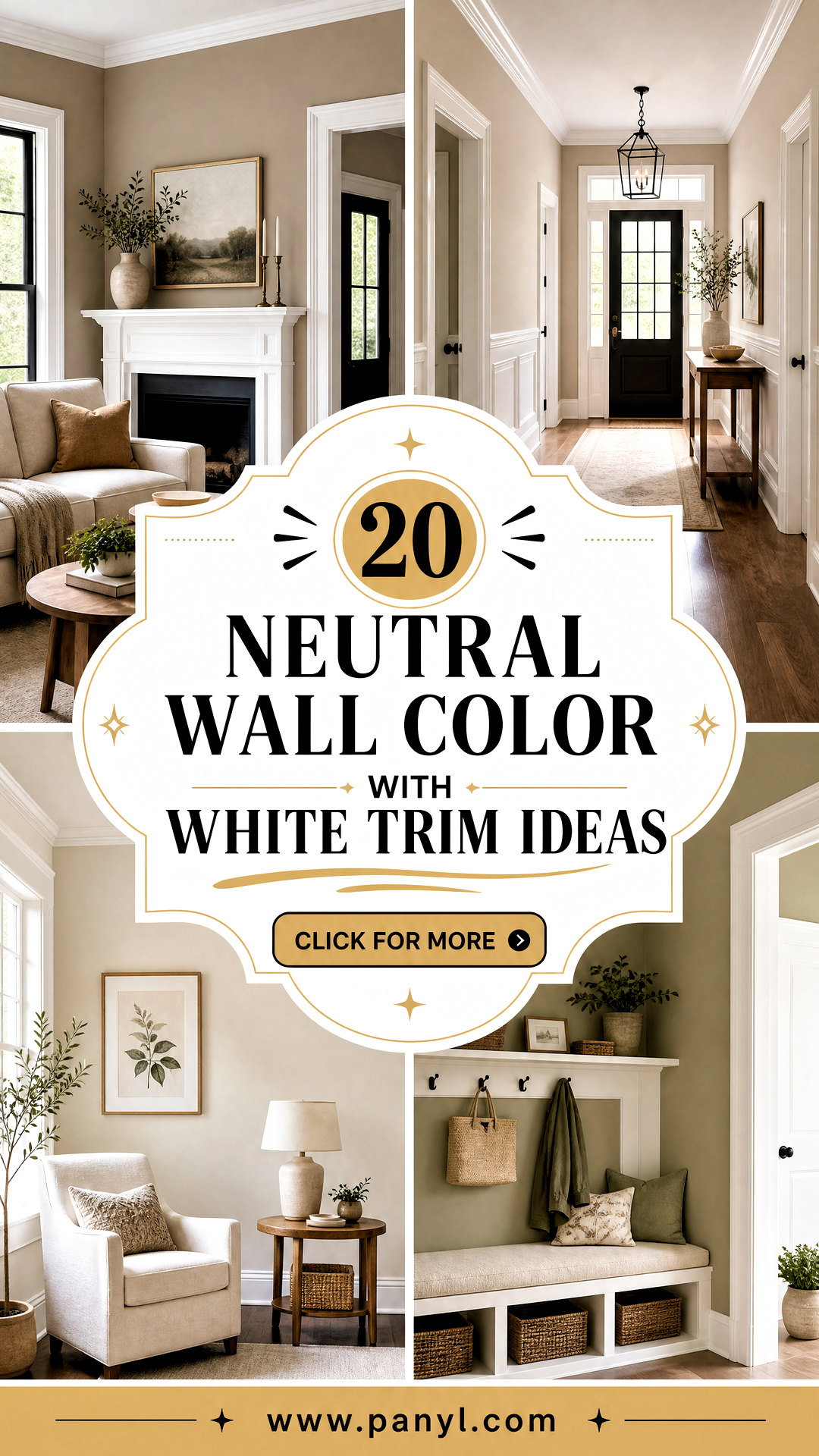 20 Neutral Wall Color With White Trim Ideas Timeless Pairings - 20 Neutral Wall Color With White Trim Ideas: Timeless Pairings