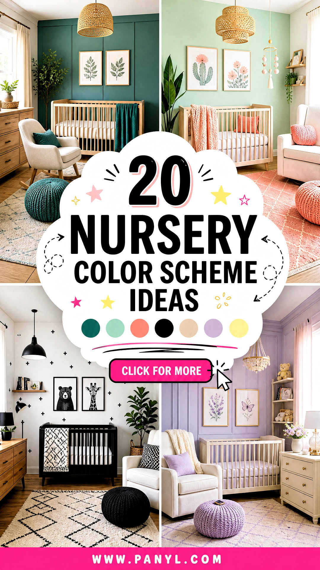 20 Nursery Color Scheme Ideas for a Calm Cozy Baby Room - 20 Nursery Color Scheme Ideas for a Calm, Cozy Baby Room