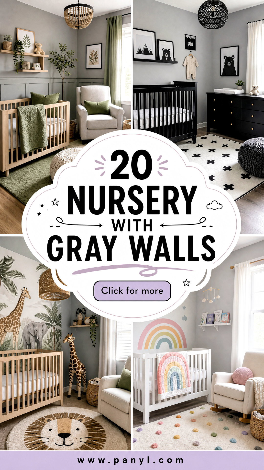 20 Nursery With Gray Walls for a Calm Timeless Baby Room - 20 Nursery With Gray Walls for a Calm, Timeless Baby Room