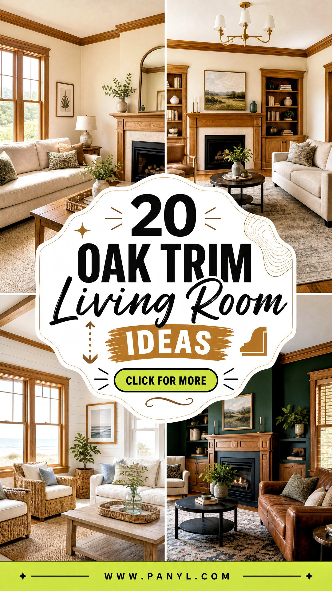 20 Oak Trim Living Room Ideas for a Fresh Cohesive Look - 20 Oak Trim Living Room Ideas for a Fresh, Cohesive Look