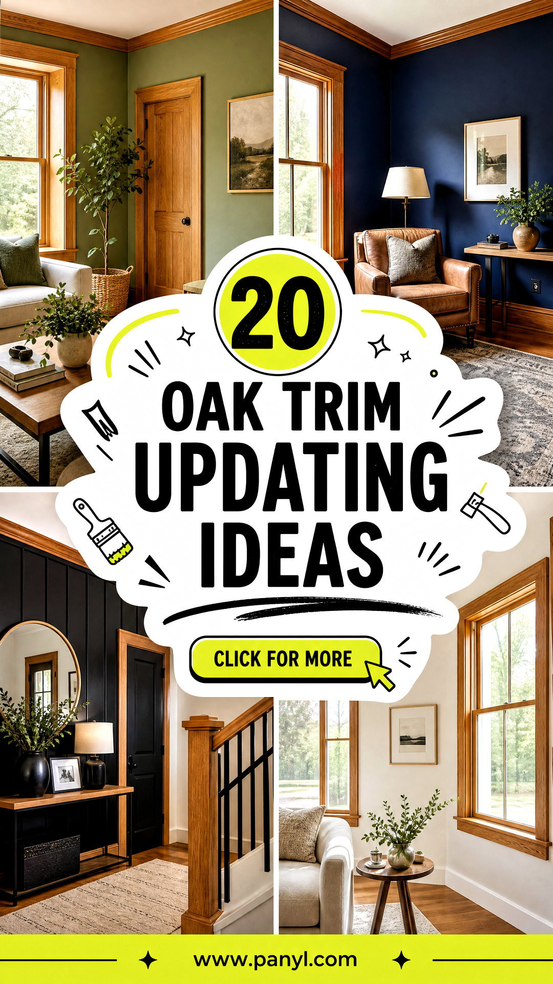 20 Oak Trim Updating Ideas for a Fresh Modern Home Look - 20 Oak Trim Updating Ideas for a Fresh, Modern Home Look