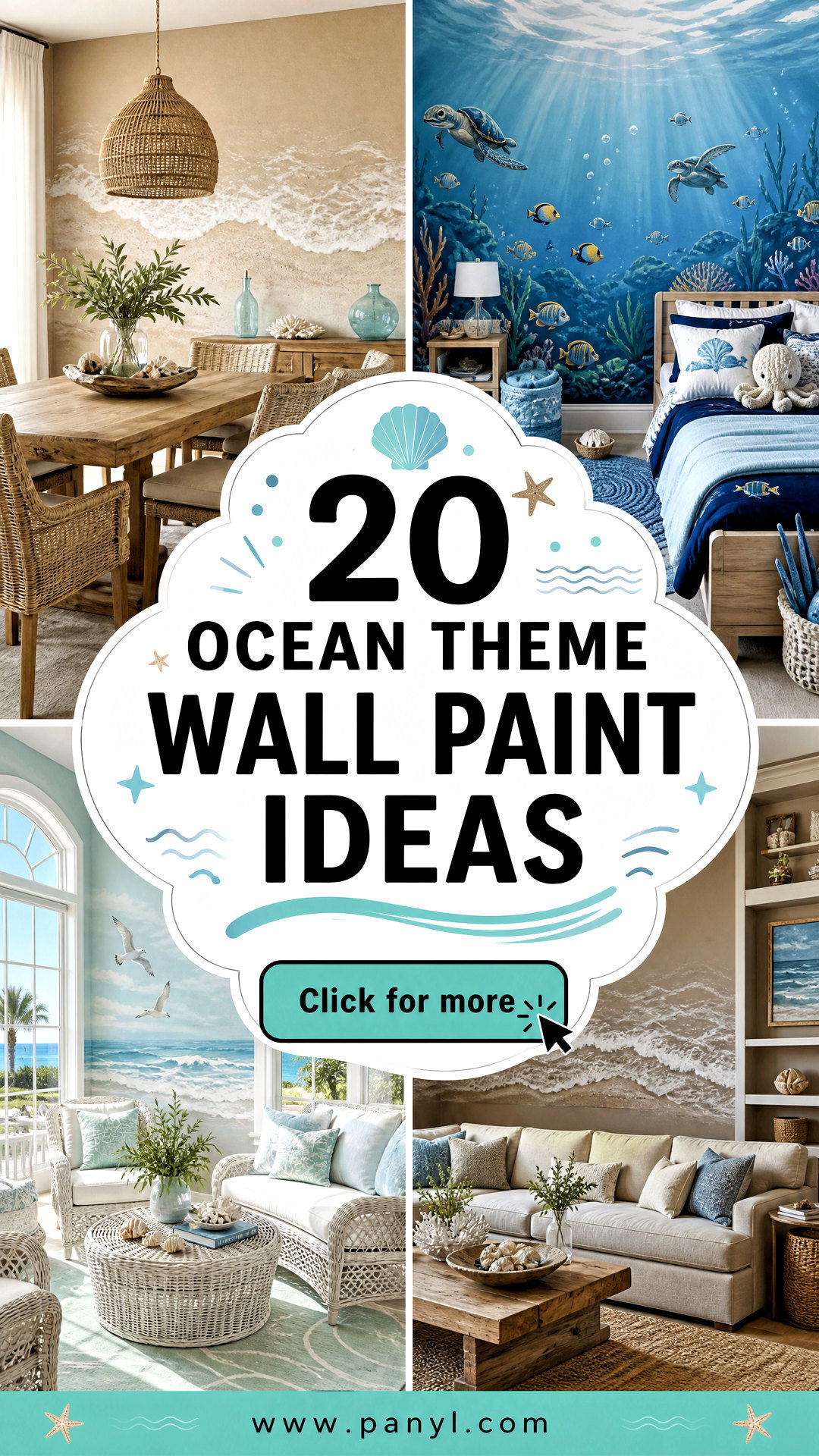 20 Ocean Theme Wall Paint Ideas for a Breezy Coastal Escape - 20 Ocean Theme Wall Paint Ideas for a Breezy Coastal Escape