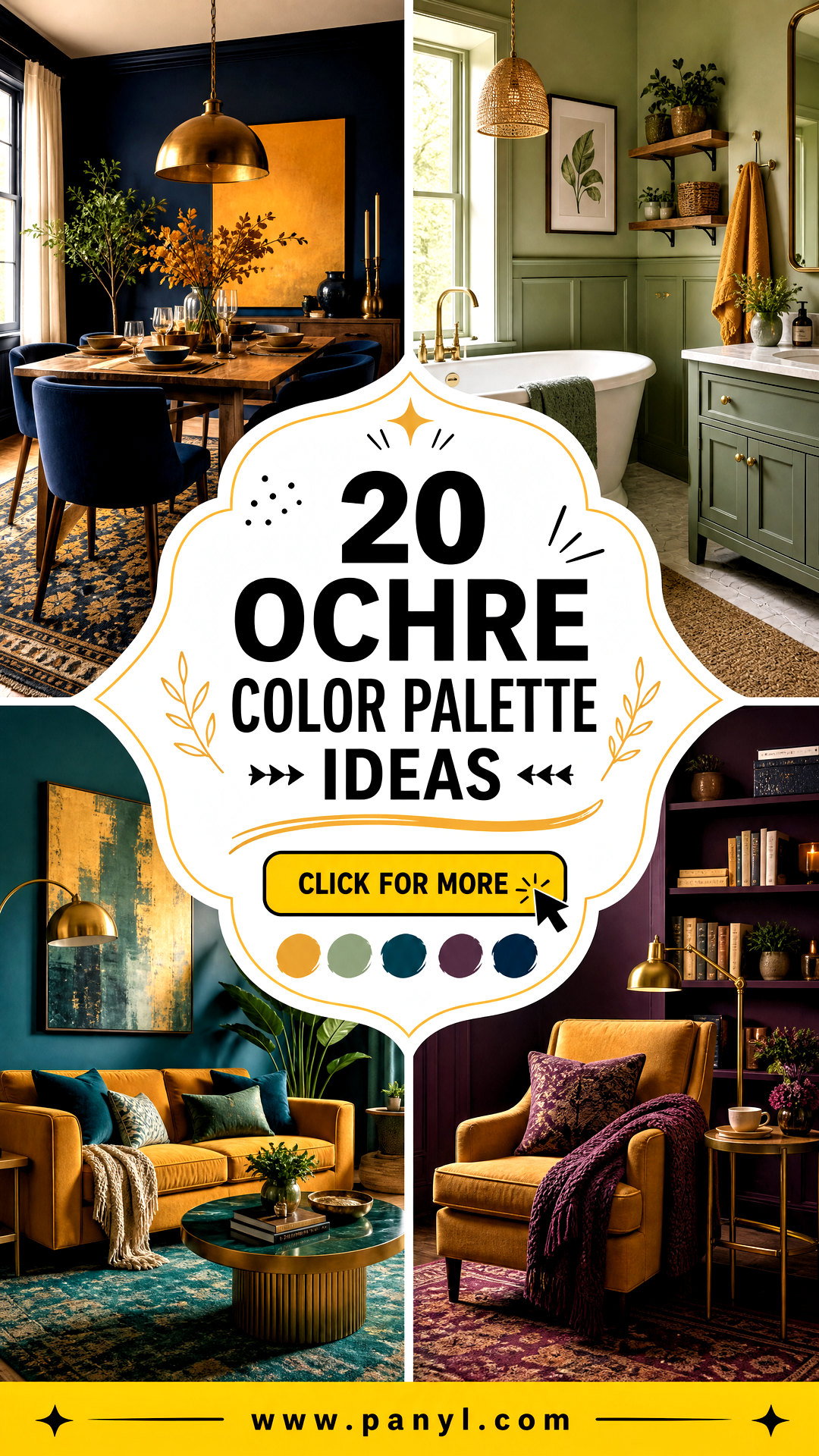 20 Ochre Color Palette Ideas for Warm Trend-Forward Rooms - 20 Ochre Color Palette Ideas for Warm, Trend-Forward Rooms