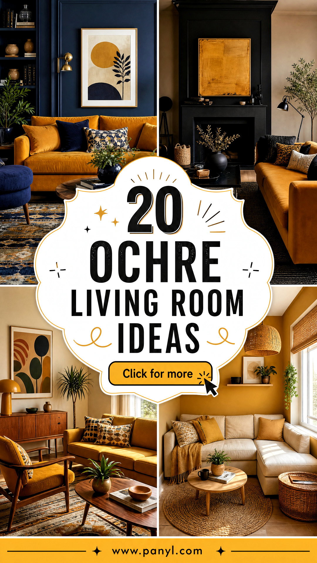 20 Ochre Living Room Ideas for a Cozy Earthy Home Refresh - 20 Ochre Living Room Ideas for a Cozy, Earthy Home Refresh