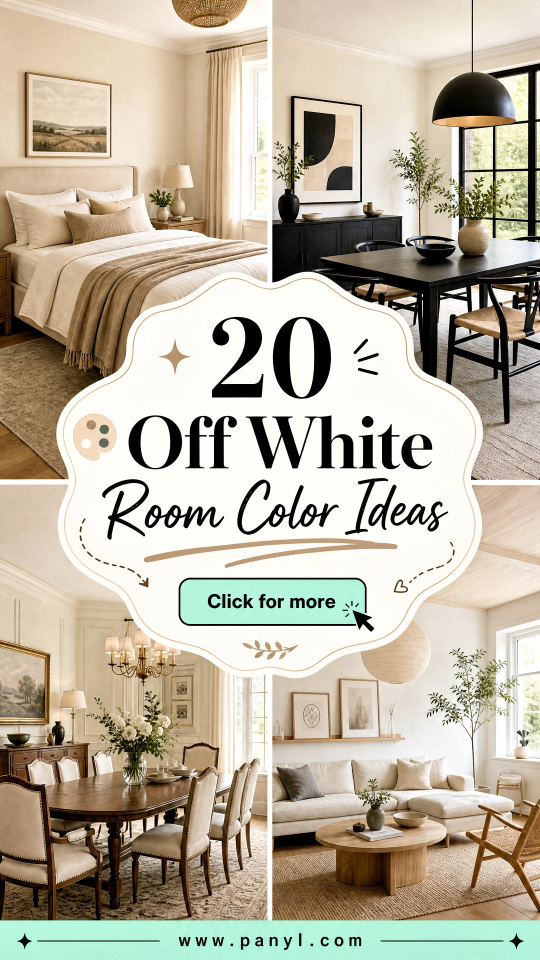 20 Off White Room Color Ideas for a Calm Modern Home Look - 20 Off White Room Color Ideas for a Calm, Modern Home Look