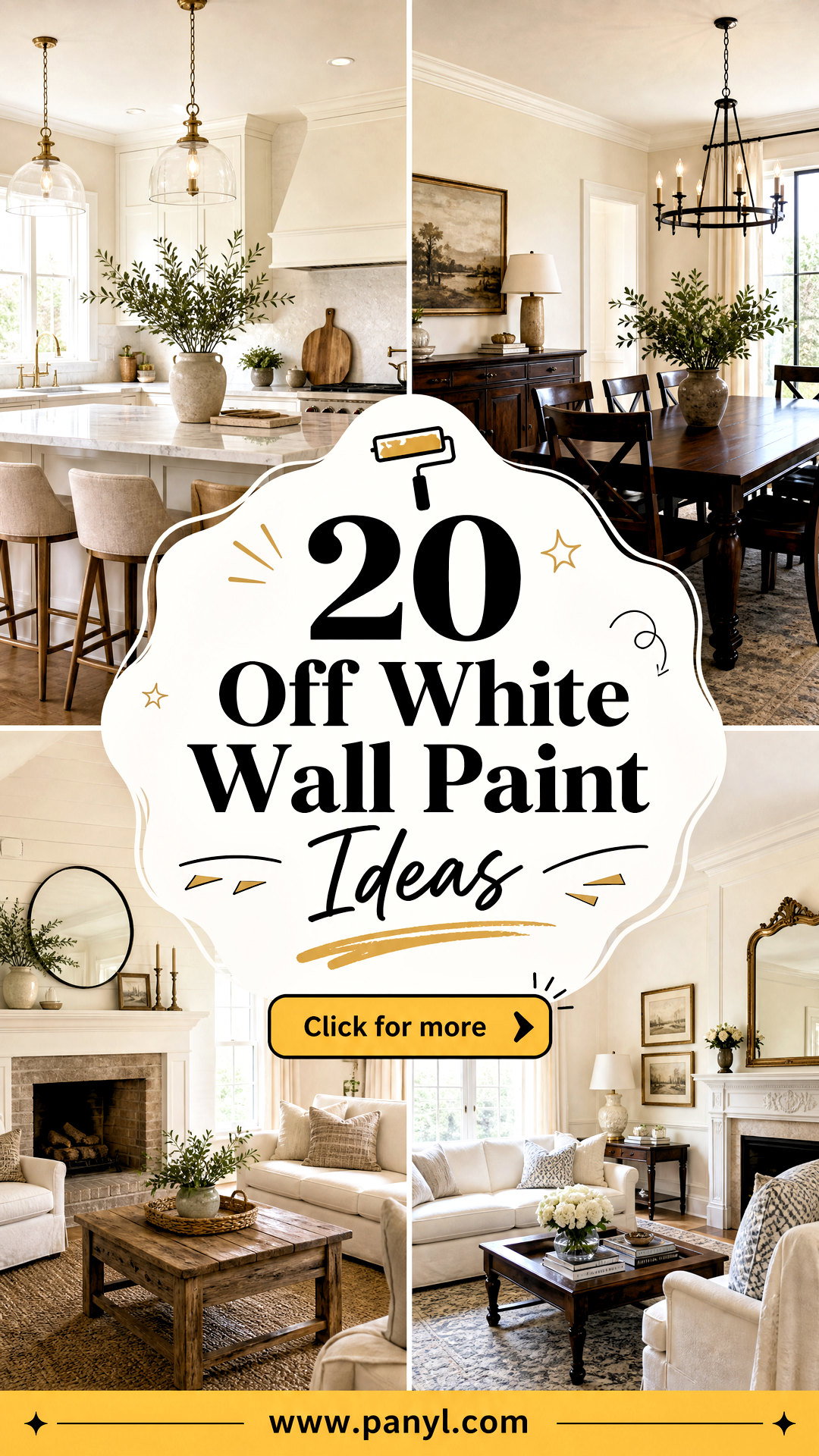 20 Off White Wall Paint Ideas for a Warm Timeless Home - 20 Off White Wall Paint Ideas for a Warm, Timeless Home