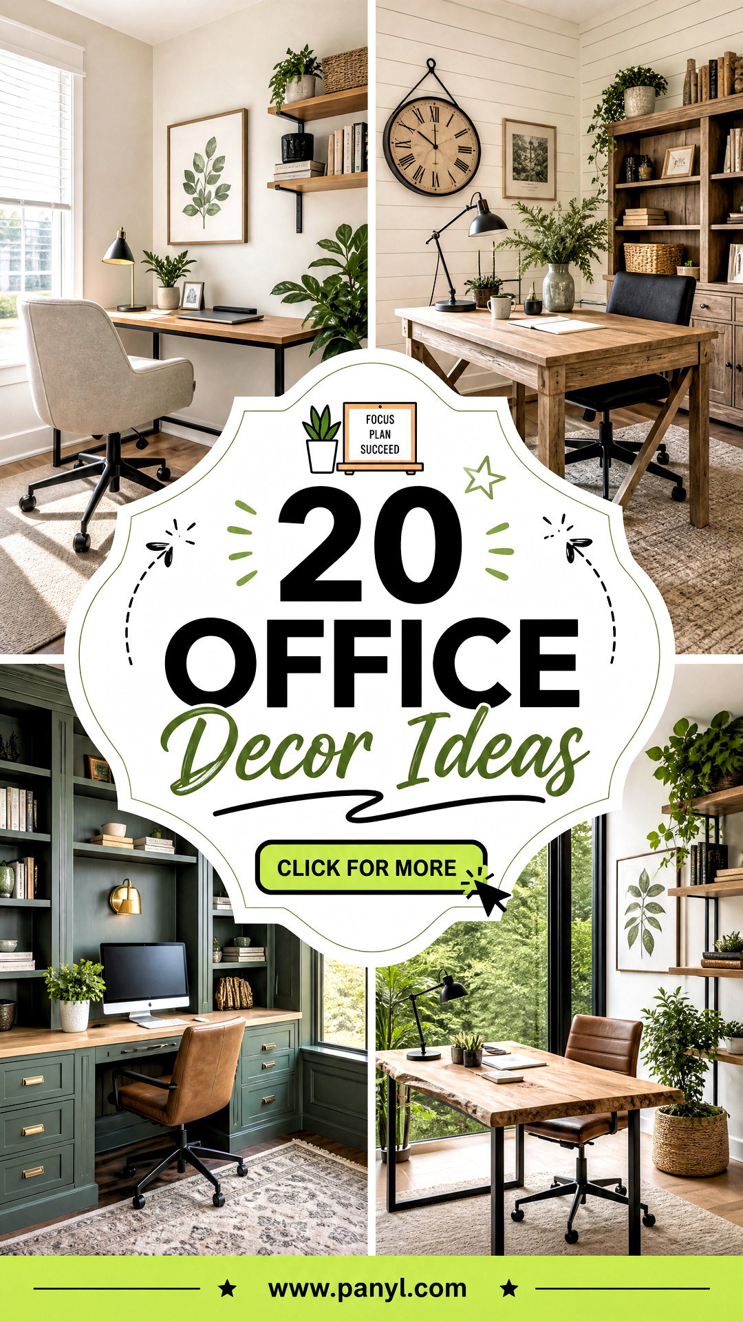 20 Office Decor Ideas for a Stylish More Productive Workspace - 20 Office Decor Ideas for a Stylish, More Productive Workspace