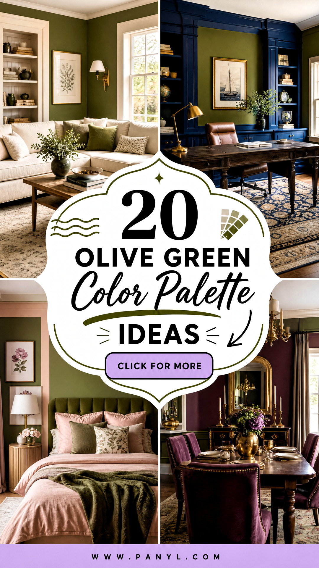 20 Olive Green Color Palette Ideas for Calm Cohesive Rooms - 20 Olive Green Color Palette Ideas for Calm, Cohesive Rooms