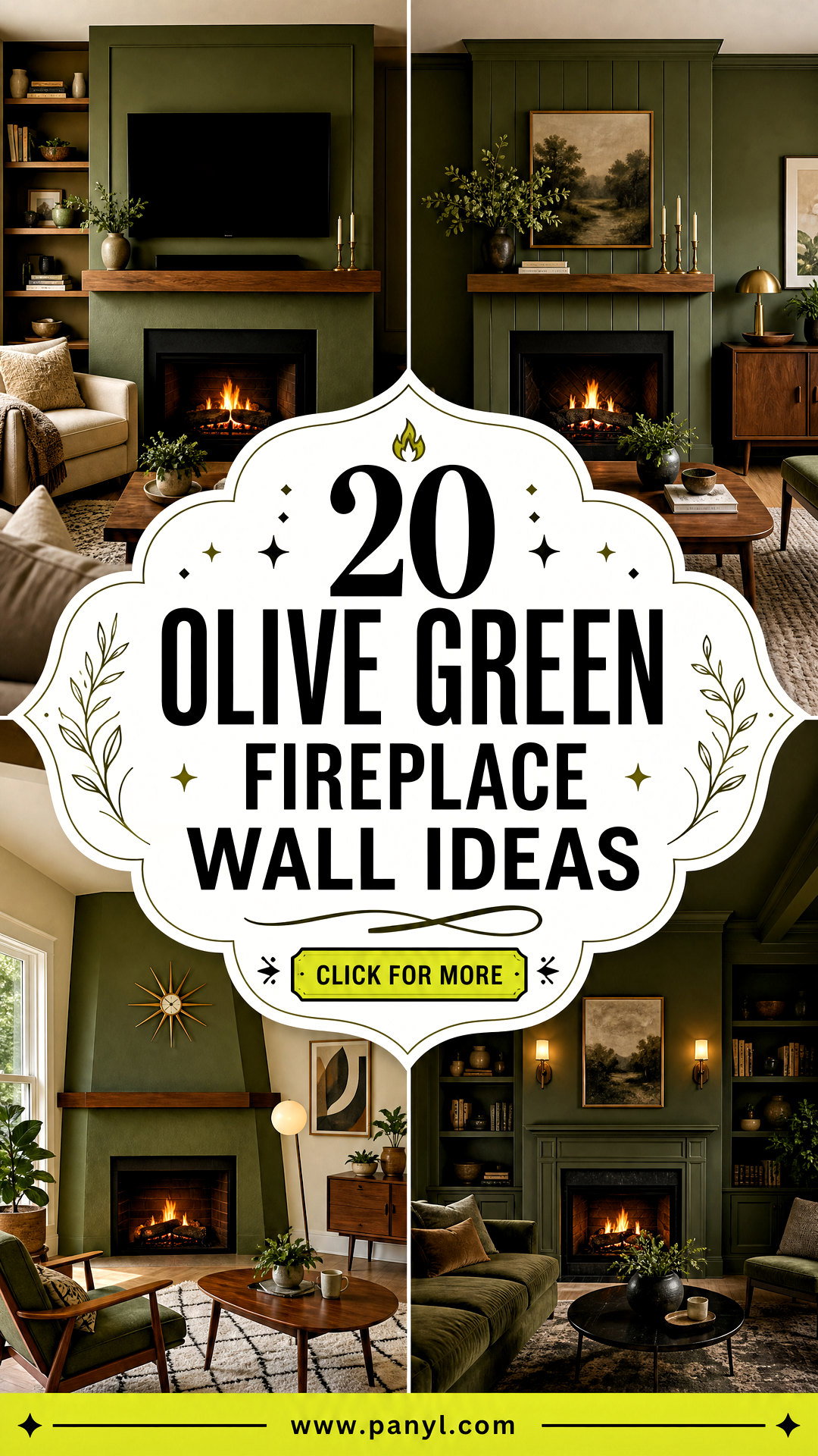 20 Olive Green Fireplace Wall Ideas for Cozy Elevated Spaces - 20 Olive Green Fireplace Wall Ideas for Cozy, Elevated Spaces