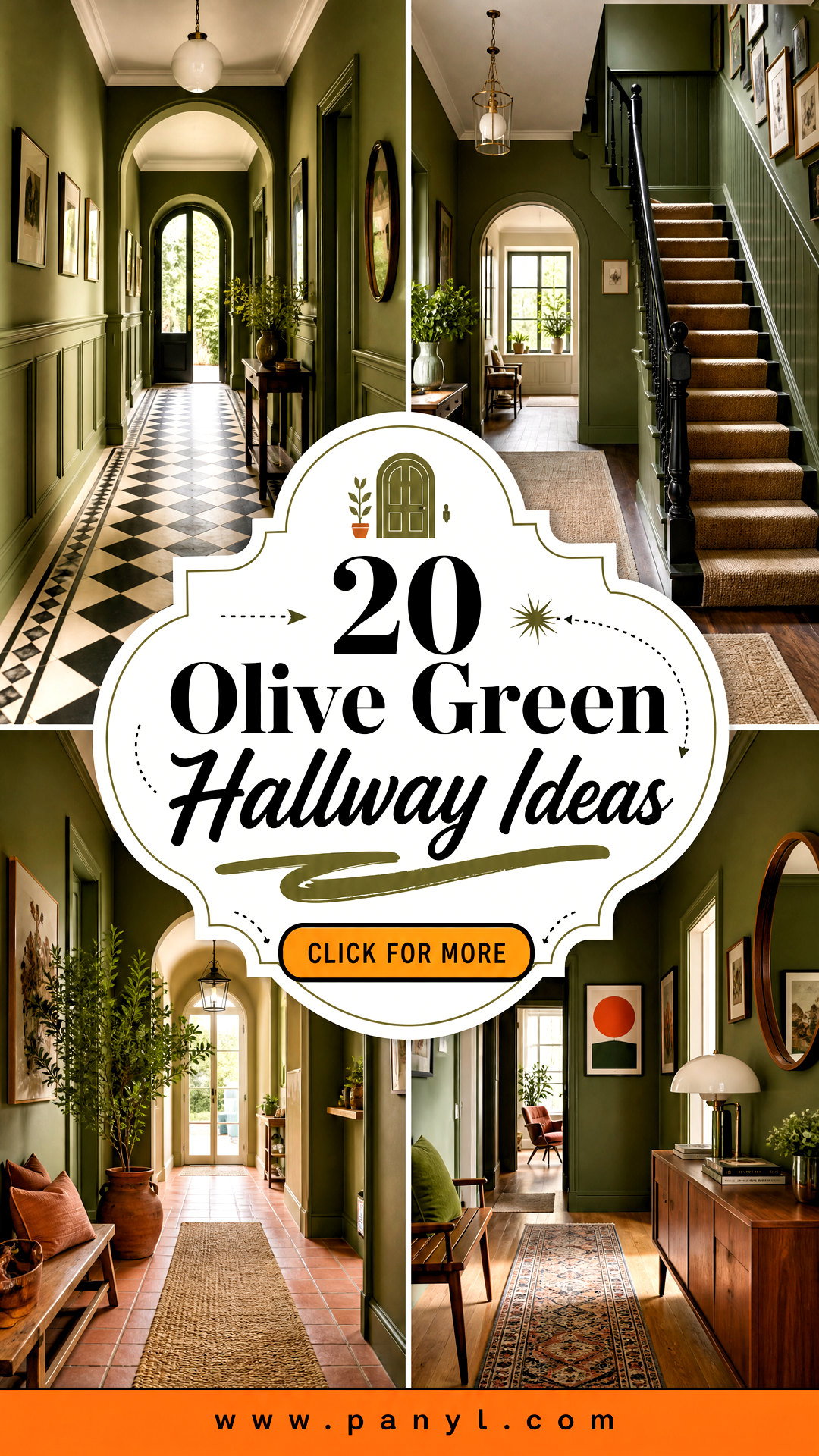 20 Olive Green Hallway Ideas for a Welcoming Stylish Entry - 20 Olive Green Hallway Ideas for a Welcoming, Stylish Entry