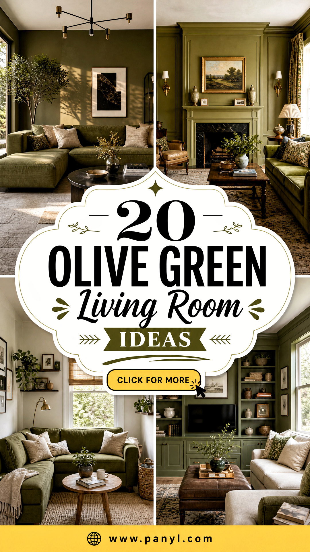 20 Olive Green Living Room Ideas for Cozy Timeless Style - 20 Olive Green Living Room Ideas for Cozy, Timeless Style