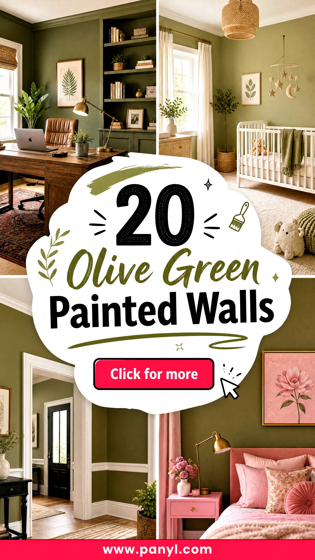 20 Olive Green Painted Walls for a Warm Timeless Home - 20 Olive Green Painted Walls for a Warm, Timeless Home
