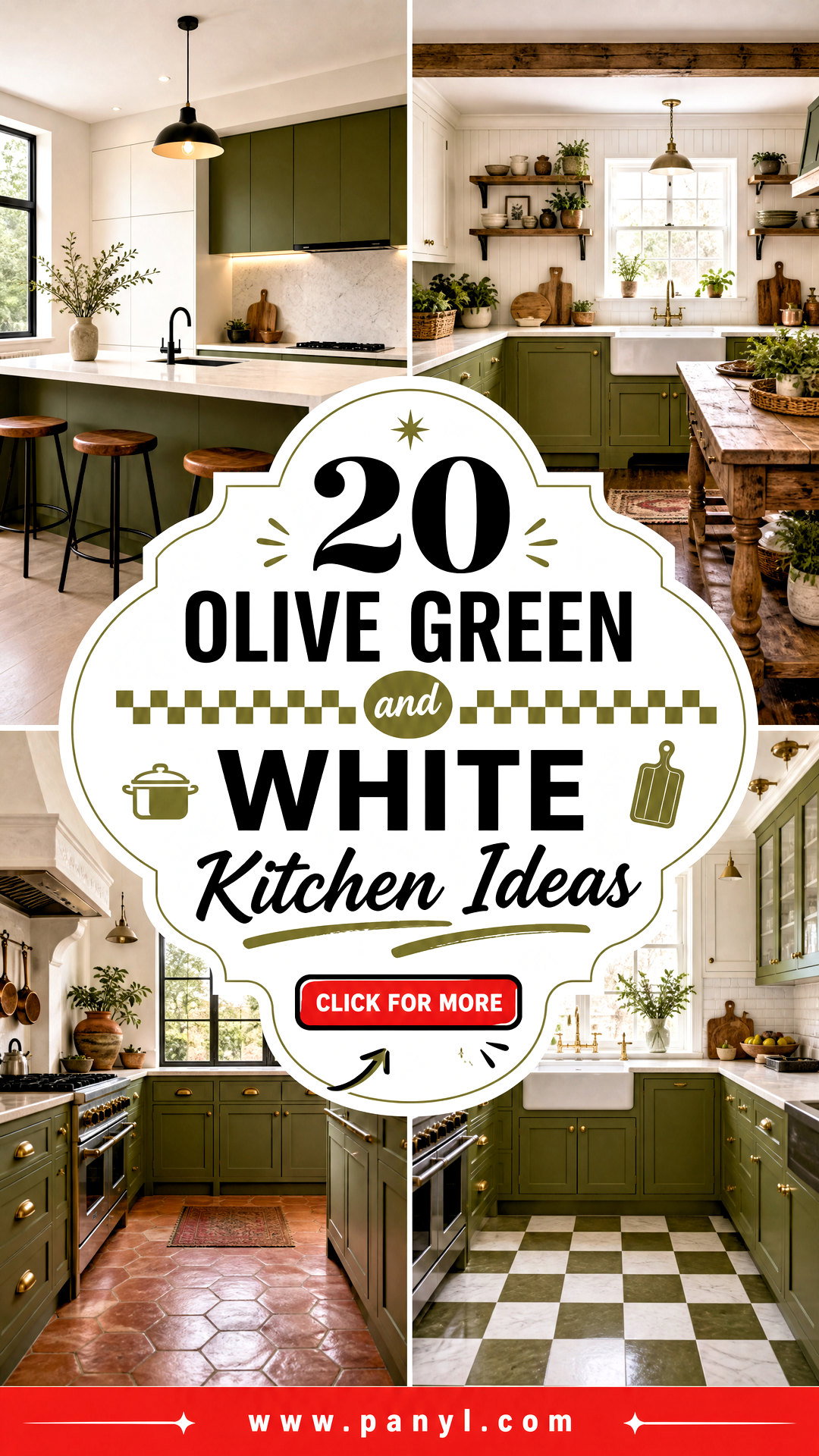 20 Olive Green and White Kitchen Ideas for Fresh Timeless Style - 20 Olive Green and White Kitchen Ideas for Fresh, Timeless Style