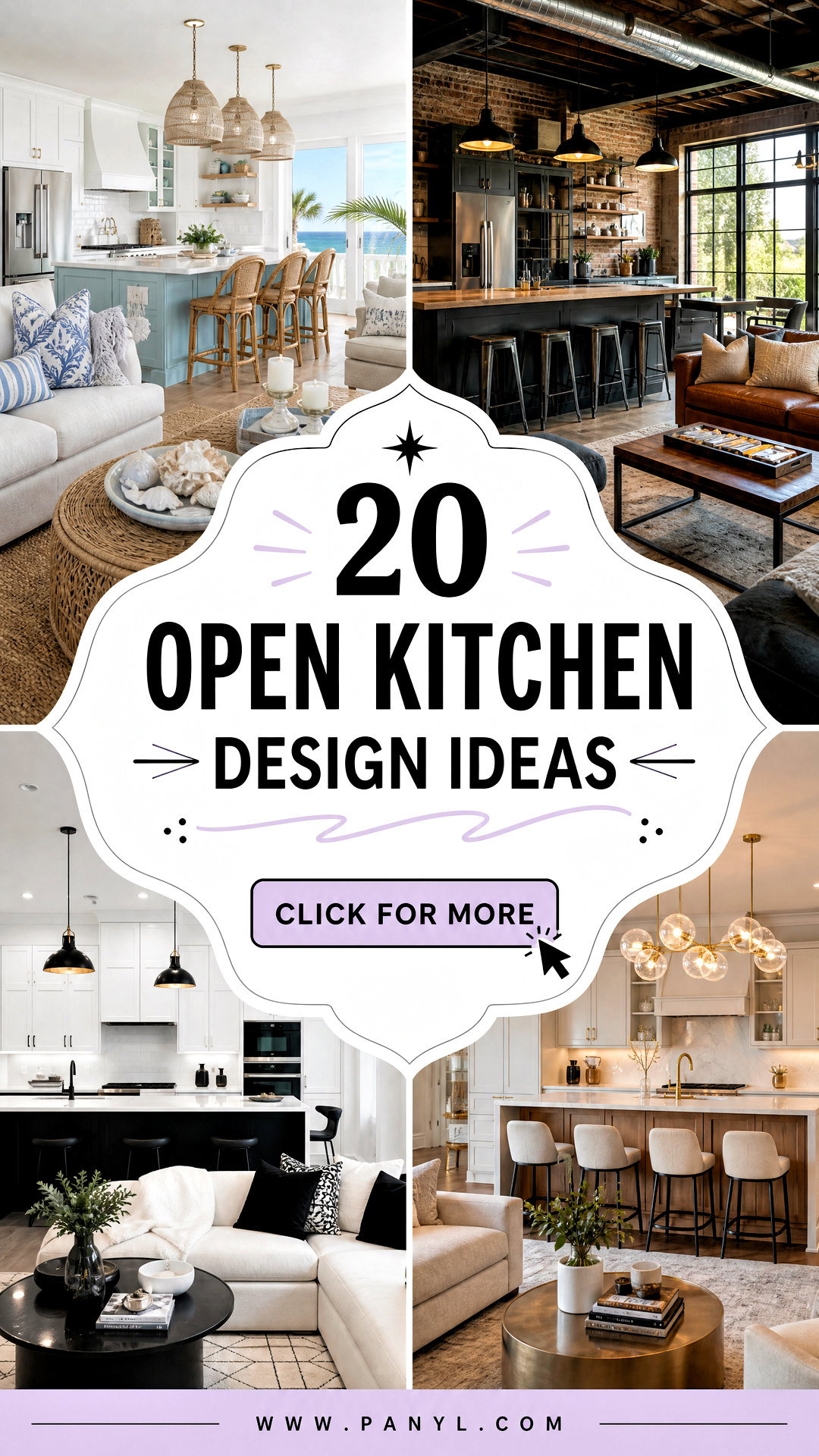 20 Open Kitchen Design Ideas for Stylish Connected Homes - 20 Open Kitchen Design Ideas for Stylish, Connected Homes