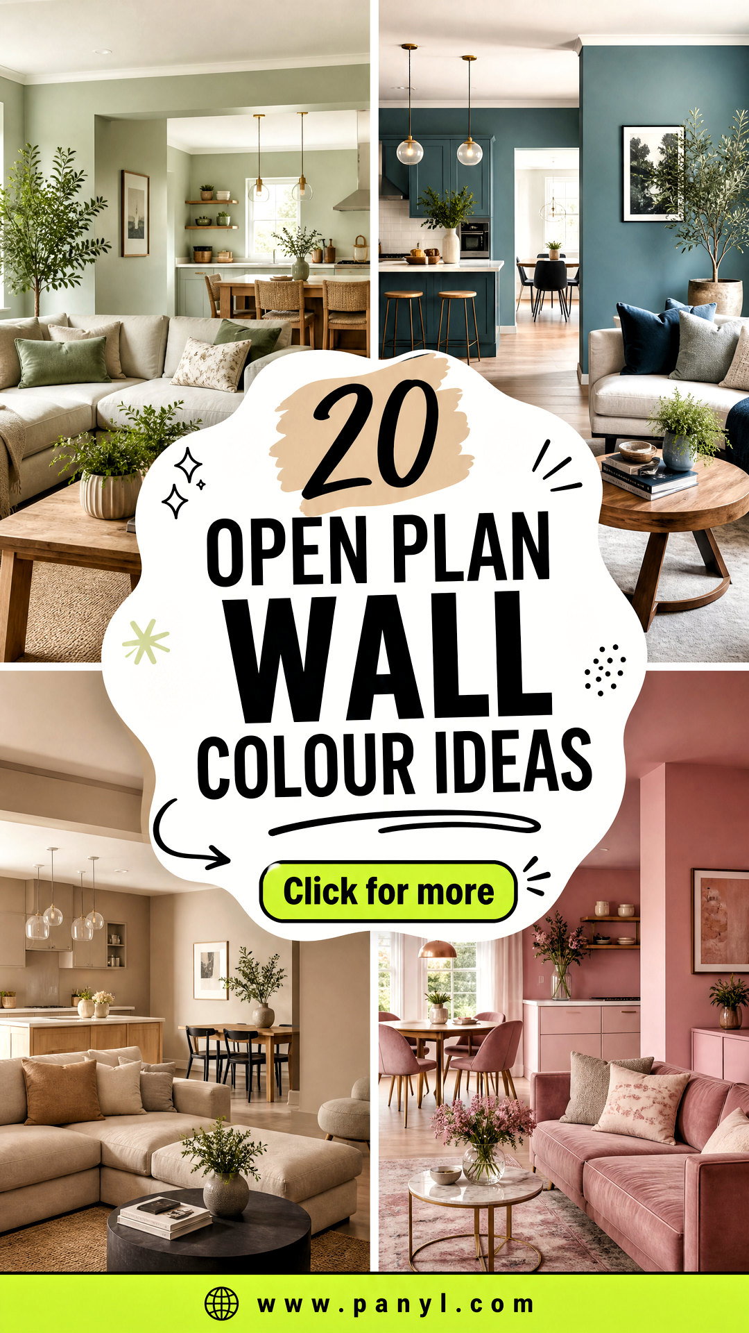 20 Open Plan Wall Colour Ideas for Bright Cohesive Homes - 20 Open Plan Wall Colour Ideas for Bright, Cohesive Homes